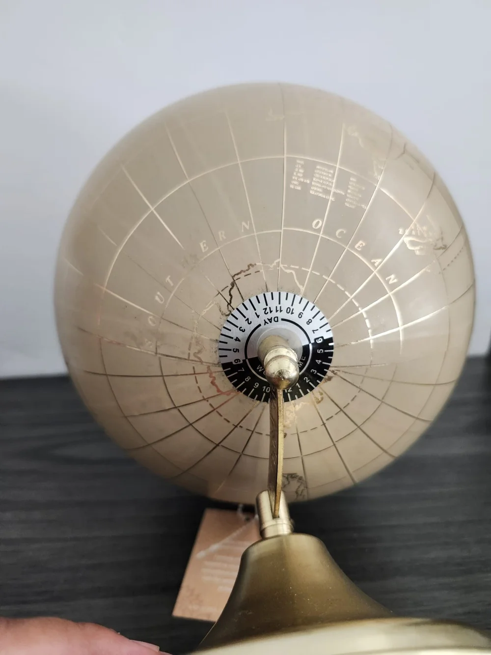 Decorative Accent Globe in Gold and Cream - Classic Home Accent